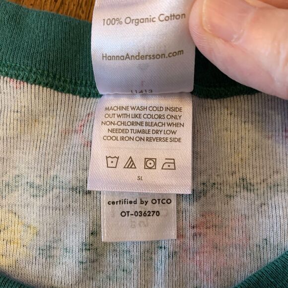 Harry Potter Pajama Long John Top Adult Sz Large Wizard Organic Hanna Andersson - Picture 8 of 10